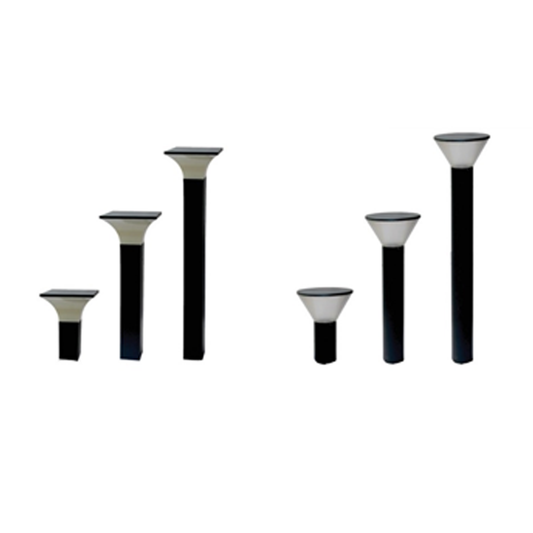 Contemporary LED Bollard Lights with Flared and Angular Designs